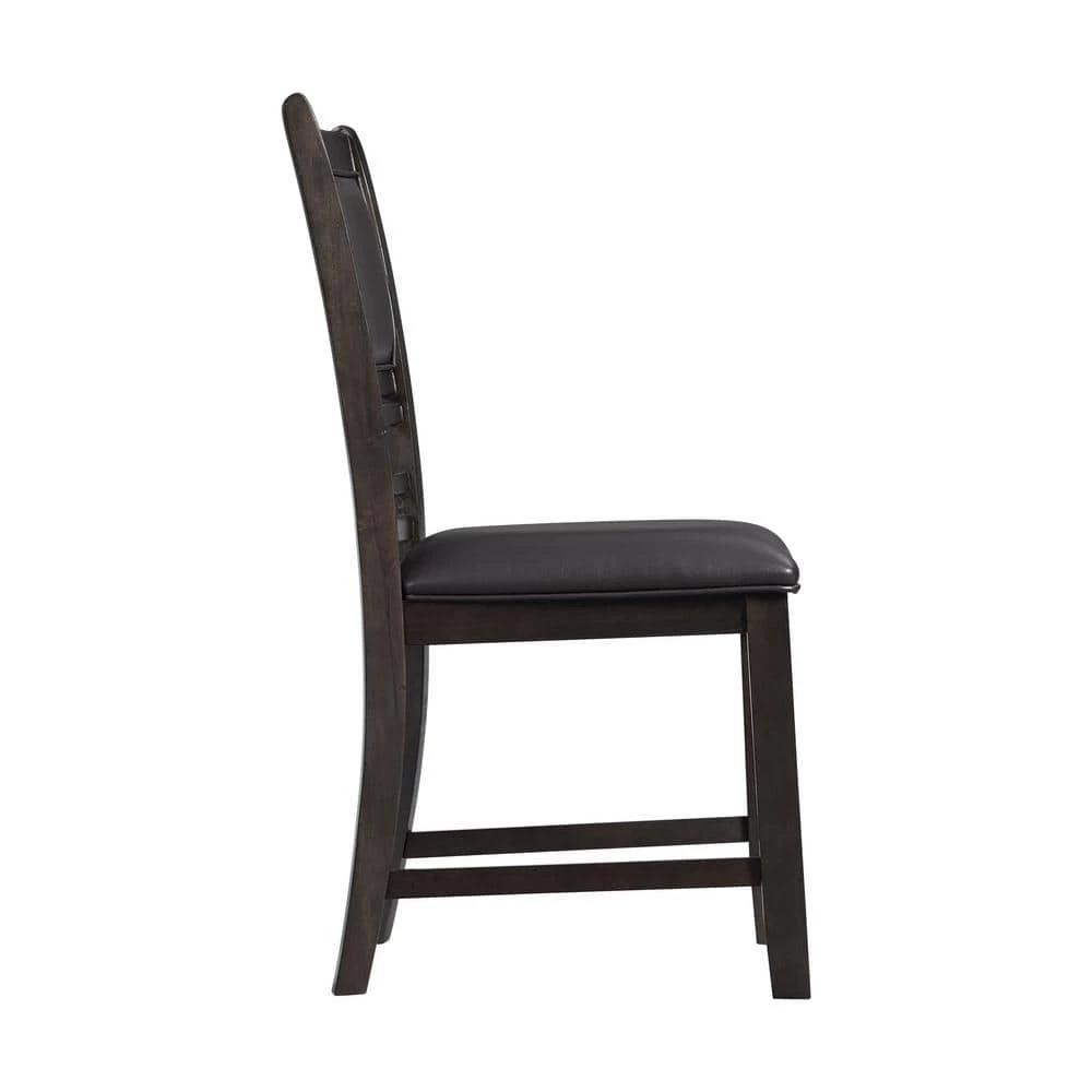 Taylor Standard Height Faux Leather Side Chair Set in Walnut by Picket House Furnishings 2 Taylor Standard Height Faux Leather Side Chair Set in Walnut by Picket House Furnishings - Image 2