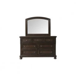 Kingsley Walnut Dresser and Mirror Set by Picket House Furnishings