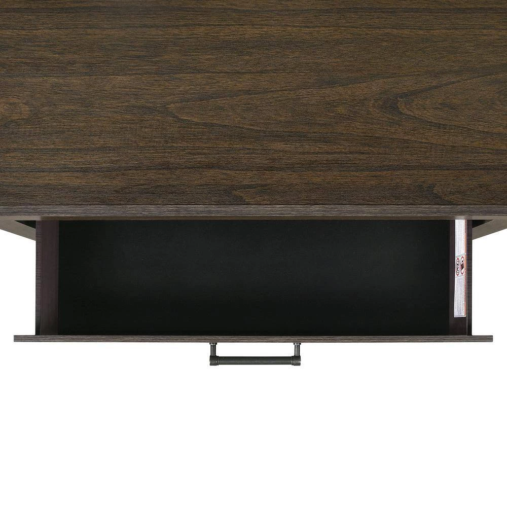 Hendrix 24 in. H x 24 in. W x 16 in. D 2-Drawer Nightstand in Walnut by Picket House Furnishings 4 Hendrix 24 in. H x 24 in. W x 16 in. D 2-Drawer Nightstand in Walnut by Picket House Furnishings - Image 4