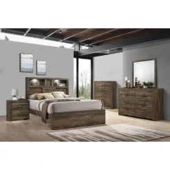 Beckett Walnut King Bookcase Panel Bed with Bluetooth by Picket House Furnishings 19 Beckett Walnut King Bookcase Panel Bed with Bluetooth by Picket House Furnishings -Picket House Furnishings Sales Store walnut picket house furnishings panel beds by520kb 31 1000
