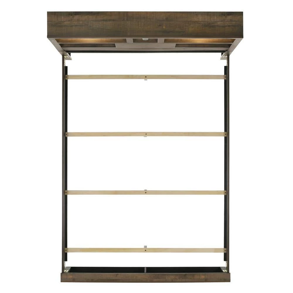 Beckett Walnut King Bookcase Panel Bed with Bluetooth by Picket House Furnishings 3 Beckett Walnut King Bookcase Panel Bed with Bluetooth by Picket House Furnishings - Image 3