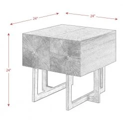 Elliot Cherry Square End Table by Picket House Furnishings -Picket House Furnishings Sales Store warm cherry picket house furnishings end side tables ccb100sete 40 1000