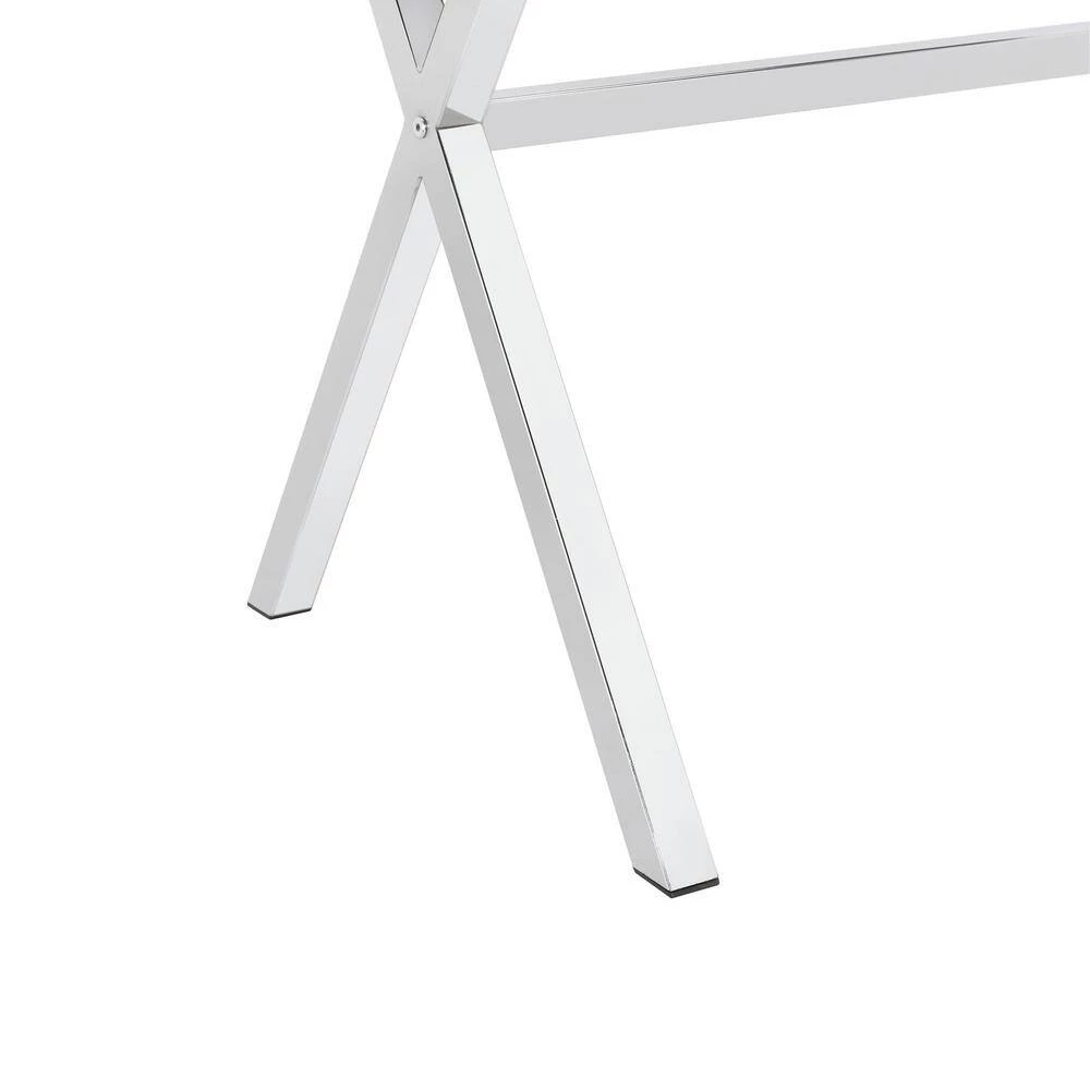 Hoyce 48 in. Rectangle White Glass 2 Drawer Computer Desk by Picket House Furnishings 5 Hoyce 48 in. Rectangle White Glass 2 Drawer Computer Desk by Picket House Furnishings - Image 5