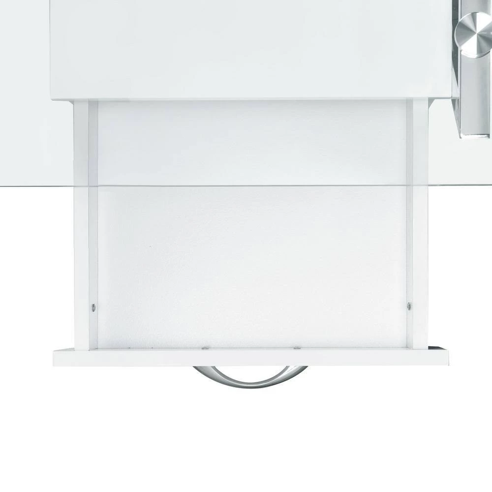 Hoyce 48 in. Rectangle White Glass 2 Drawer Computer Desk by Picket House Furnishings 2 Hoyce 48 in. Rectangle White Glass 2 Drawer Computer Desk by Picket House Furnishings - Image 2