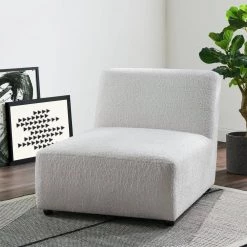 White Axelle Faux Sheep Accent Lounger by Picket House Furnishings -Picket House Furnishings Sales Store white picket house furnishings accent chairs uex3090110hte 31 1000