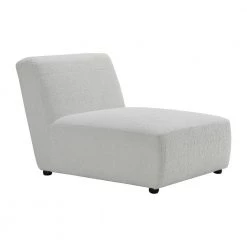 White Axelle Faux Sheep Accent Lounger by Picket House Furnishings