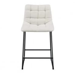 Richmond 25 in. Linen White High Back Metal Counter Stool (Set of 2) by Picket House Furnishings -Picket House Furnishings Sales Store white picket house furnishings bar stools bsh700cse 4f 1000