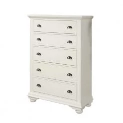 Picket House Furnishings Sales Store 50 Addison 5-Drawer White Chest by Picket House Furnishings