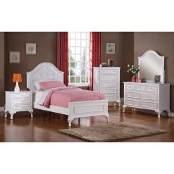 Jenna 5-Drawer White Chest by Picket House Furnishings -Picket House Furnishings Sales Store white picket house furnishings chest of drawers js700ch 31 1000