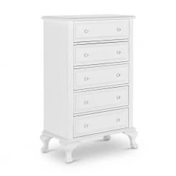 Jenna 5-Drawer White Chest by Picket House Furnishings