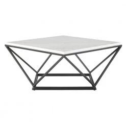 Conner Square Marble Coffee Table in White by Picket House Furnishings 12 Conner Square Marble Coffee Table in White by Picket House Furnishings -Picket House Furnishings Sales Store white picket house furnishings coffee tables crk100cte 4f 1000