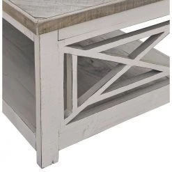 Willa 46 in. White Rectangular Wood Coffee Table by Picket House Furnishings -Picket House Furnishings Sales Store white picket house furnishings coffee tables m 9920 293 ct 44 1000