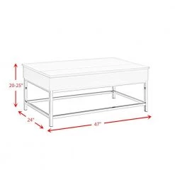 Sienna 48 in. White Rectangle Lift-Top Wood Coffee Table by Picket House Furnishings 12 Sienna 48 in. White Rectangle Lift-Top Wood Coffee Table by Picket House Furnishings -Picket House Furnishings Sales Store white picket house furnishings coffee tables t 280 ct fa 1000