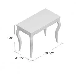 Melony 39 in. Rectangle White with Marble 1 Drawer Computer Desk by Picket House Furnishings -Picket House Furnishings Sales Store white picket house furnishings computer desks ckmy700dke 44 1000