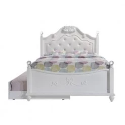 Annie 4-Piece White Full Platform Bedroom Set with Storage Trundle by Picket House Furnishings -Picket House Furnishings Sales Store white picket house furnishings kids beds an700ft4pc 4f 1000