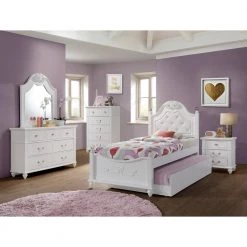 Annie 6-Piece White Twin Platform Bedroom Set by Picket House Furnishings -Picket House Furnishings Sales Store white picket house furnishings kids beds an700t6pc 31 1000