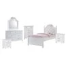 Annie 6-Piece White Twin Platform Bedroom Set with Storage Trundle by Picket House Furnishings