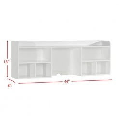 Jenna White Desk with Hutch by Picket House Furnishings -Picket House Furnishings Sales Store white picket house furnishings kids desks js700dkht c3 1000