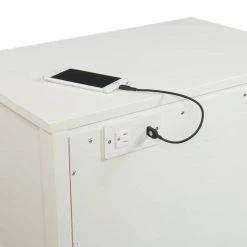 Brody 28 in. H x 24 in. W x 16 in. D Side Table in White by Picket House Furnishings -Picket House Furnishings Sales Store white picket house furnishings nightstands ctbn750ns 1f 1000