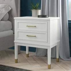 Brody 28 in. H x 24 in. W x 16 in. D Side Table in White by Picket House Furnishings -Picket House Furnishings Sales Store white picket house furnishings nightstands ctbn750ns 31 1000