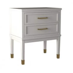 Brody 28 in. H x 24 in. W x 16 in. D Side Table in White by Picket House Furnishings