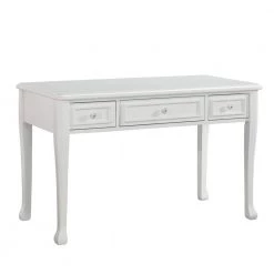 Picket House Furnishings Sales Store 38 48 in. Rectangular White 3 Drawer Writing Desk with Built-In Storage by Picket House Furnishings